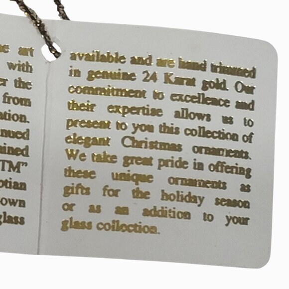 Kurt S. Adler Luxor Collection Glass Ornament Green Gold - Picture 9 of 9